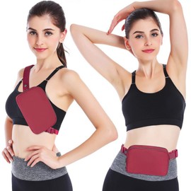 AROME Mini Belt Bag for Women, Fashion Waist Packs Fanny Pack Crossbody Bags with Strap Extender for Women Men, Waterproof Waist Bag Hip Bum Bag for Casual Travel Running Hiking Outdoor Sports