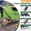 Nicecho DOUBLE SIDES Rake 17 tines with 63" long Garden