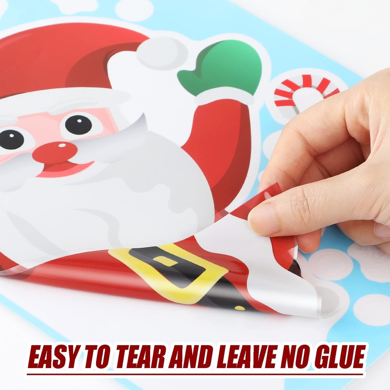 Bigqin Window Stickers for Christmas Winter Window Decoration Snowflake Stickers,