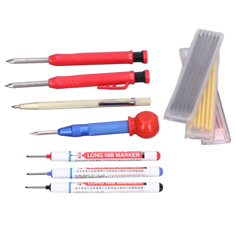 Center Punch Marking Scribing Pen Refill Hole Positioning Tool Set