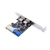 PCIE To USB3.0 Expansion Card Adapter With Front 19PIN Interface