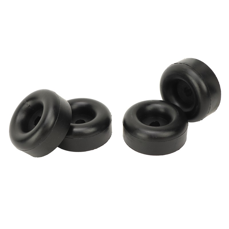 4PCS 2.5inch Trailer Ramp Door Rubber Bumper Round with Hole