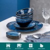 vancasso STARRY 11-Piece Dinnerware Set Stoneware Reactive Glazed Plate Bowl