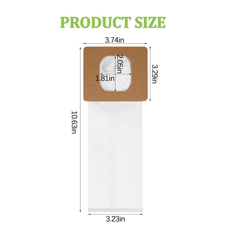 10 Pack Type I HEPA Vacuum Bags Replacement Compatible with