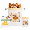 Fruzmzk Removable Beeswax Bread Bag for Homemade Sourdough, Reusable
