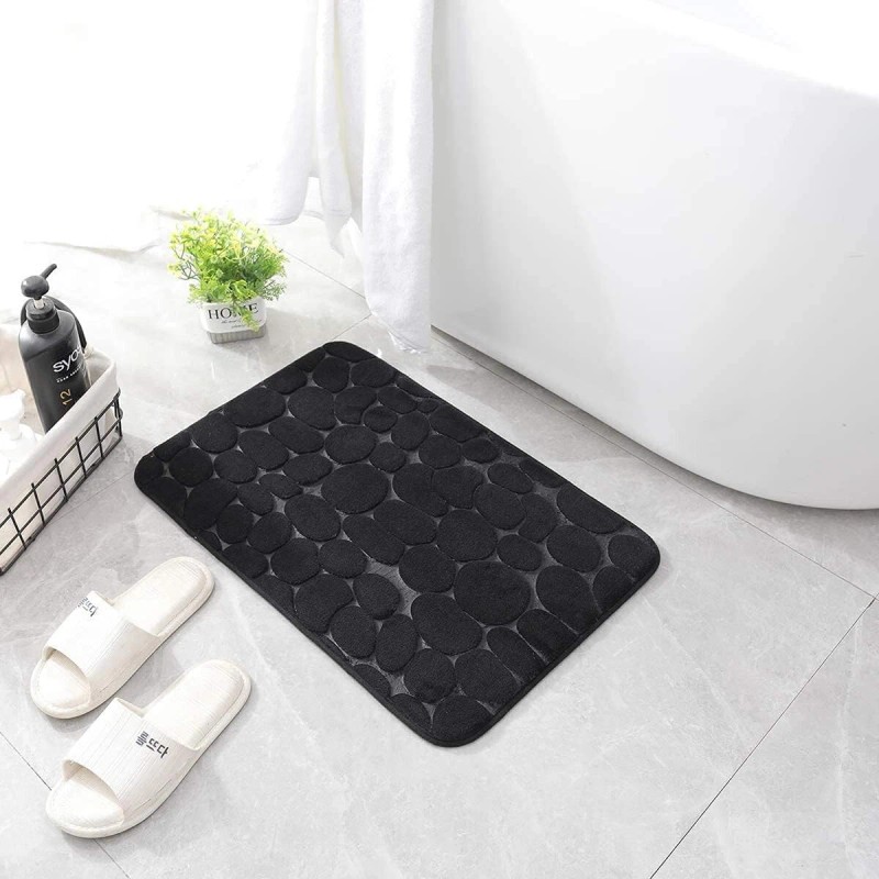 Unbranded Memory Foam Bath Mat Cobblestone Bathroom Rugs Super Water