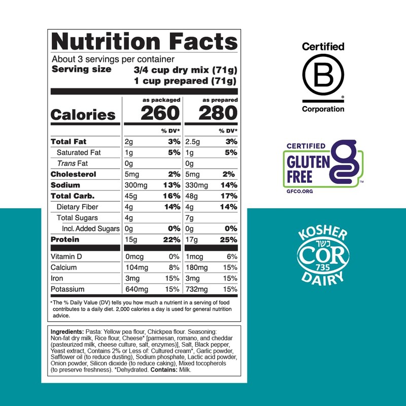 Chickapea One Pot Chickpea Pasta - Cacio e Pepe -