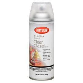 Krylon I00500A07 12-Ounce Triple Thick Clear Glaze Aerosol Spray,High-Gloss