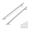 Probrico (5 Pack Brushed Nickel Kitchen Cabinet Handles,Hole Center (12-4/5