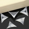 HOMSFOU 200pcs Stair Inside Corner Clear Dust Guards Decorative Triangle