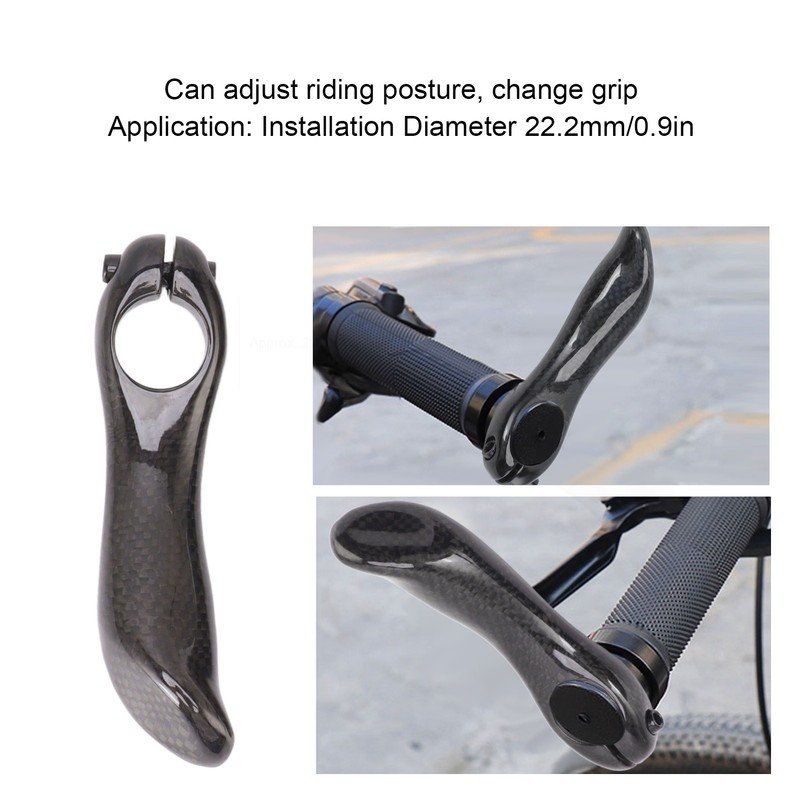1 Pair Bike Auxiliary Handlebar Reduce Tired Comfortable Hold Carbon