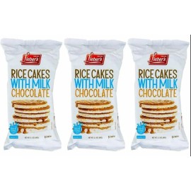 Lieber's Milk Chocolate Covered Rice Cakes, 3.1 oz (Pack of 3)