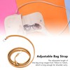 Leather Bag Strap 41.33 to 48.03in Adjustable 0.35in Wide Replacement