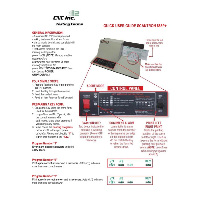 TEST-100E 882 E Compatible Testing Forms (25 Sheet Pack)