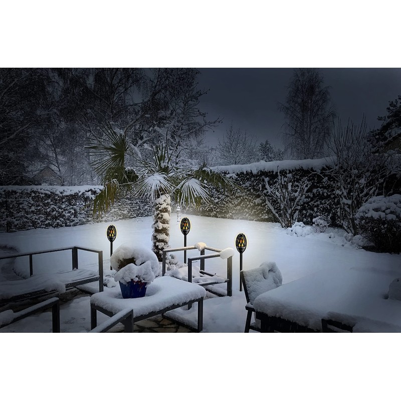 Lexflamebk-02 Exterior Decorative Ip65 Led Flame Garden Spike Light -