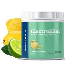Simple Promise ElectroSlim - Sugar-Free Electrolyte Powder Hydration Support with Essential Electrolytes - No Sugar Formula for Daily Energy Balance - Lemon Lime Flavor