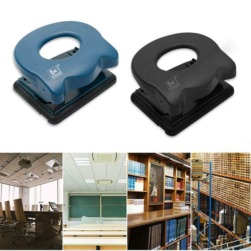 SUPERTOOL Black Paper Punch Punch 2 Holes 20 Sheets 6mm
