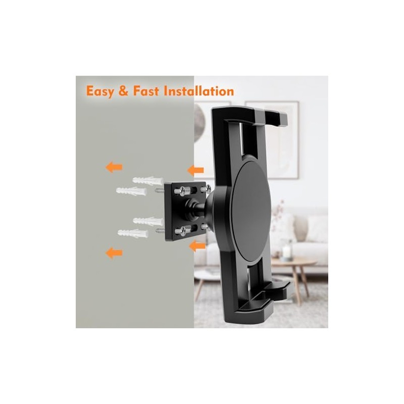 DYAUS 360° Rotating Skateboard Wall Mount, Extending Skateboard Wall Hanger,