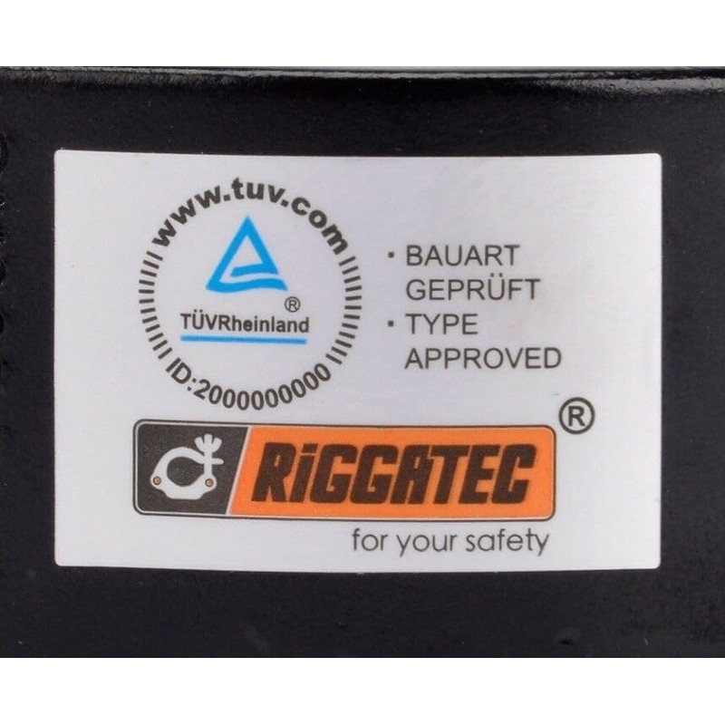 Riggatec Double Clamp Swivel Coupler Light Black up to 50
