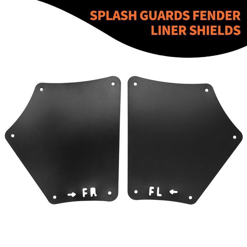 Aspaton Front Splash Guards Fender Liner Shields w/Clips Compatible with