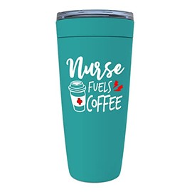 Nurse Mint Viking Tumbler 20oz - Nurse Fuel Coffee - Occupation Caffeine Addict Pharmacist Hospital Nursing Staff Providers Phlebotomist