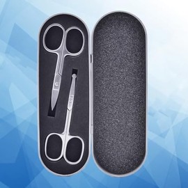 VALICLUD 4pcs Stainless Steel Eyebrow Scissors Nose Hair Trimmer Set Safe Rounded Edge Design for Painless Grooming Precision Makeup Scissors for Eyebrow Shaping and Nose Hair Removal