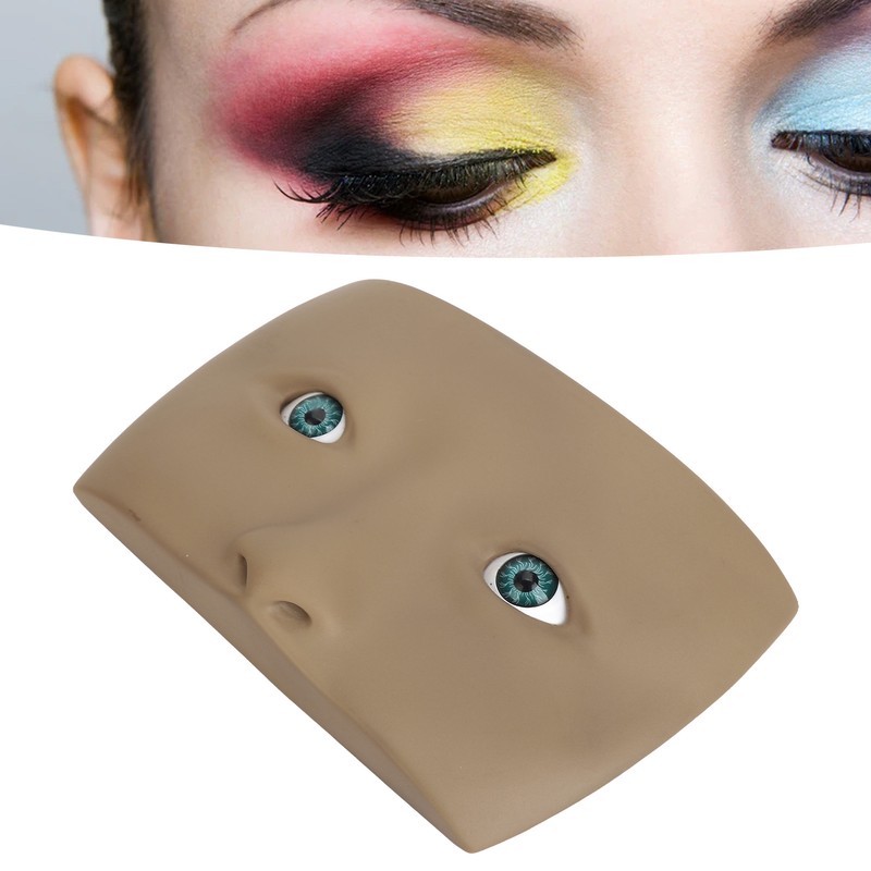 Makeup Practice Face Board 3D Realistic Eye Painting Practice Plastic