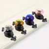 Kelier Crystal Glass Cabinet Knobs, [8 Pack] Elegant Diamond Drawer