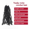 Yanky Twist Crochet Hair, PILLUGER Yaki Twists Hair Micro Spring