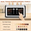 4 Slice Toaster Touch Screen, Stainless Steel Toasters Digital Timer,