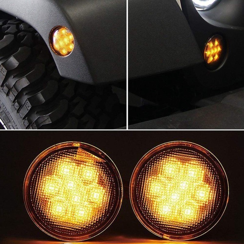 Señal de Luz LED 2Pcs, Luces de posición laterales para