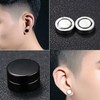 WAINIS 12 Pairs Stainless Steel Non Pierced Magnetic Earrings for