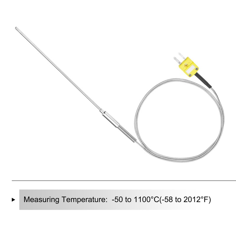 sourcing map K Type Thermocouple with Plug, Meter Temperature Sensor