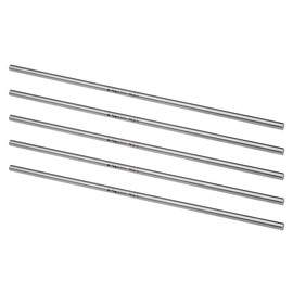 sourcing map Round Steel Rod 4.5 mm HSS Lathe Bar Material Tool 200 mm Long for Shaft Gear Drill Rotating Miniature Axis Cylinder Pin DIY Craft Tool Pack of 5