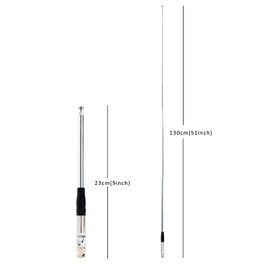 HYS 27MHz CB Walkie Talkie Antenna BNC High Gain Aerial Compatible with Uniden Cobra Midland Anytone CB Handheld Portable Radio
