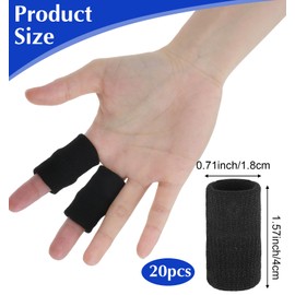 Finger Support, 20Pcs Golf Finger Sleeve Highly Elastic and Breathable Material Buffering and Decompression, Protecting Joints for Daily Work and Exercise
