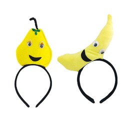 GANPUB 1Pc Yellow Banana Party Hair Band Performance Hair Hair Accessories Plush Headband, Women's Fashion Headbands Wide Headbands for Women's Hair Hats and Caps