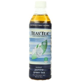 Teas' Tea Jasmine Green Tea, Unsweetened, 16.9 Ounces (Pack of 12)