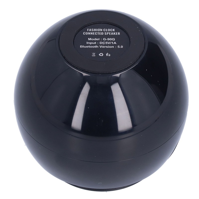 Multifunctional Bluetooth 5.0 Alarm Clock Speaker Rechargeable Ball Shape Portable