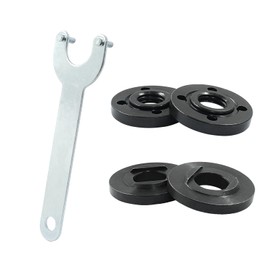 Unlorspy 5 Pcs Grinder Flange Angle Wrench Kit,Include 4 Pcs 5/8"-11 Threaded Shaft Flange Metal Lock Nut and 1 Pcs Spanner for Makita, Ryobi and Dewalt