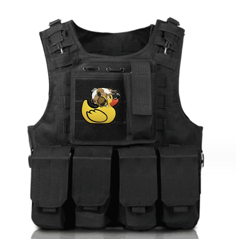 Ruoming Ruoming 1 PCS Yellow Duck Patches Hook and Loop