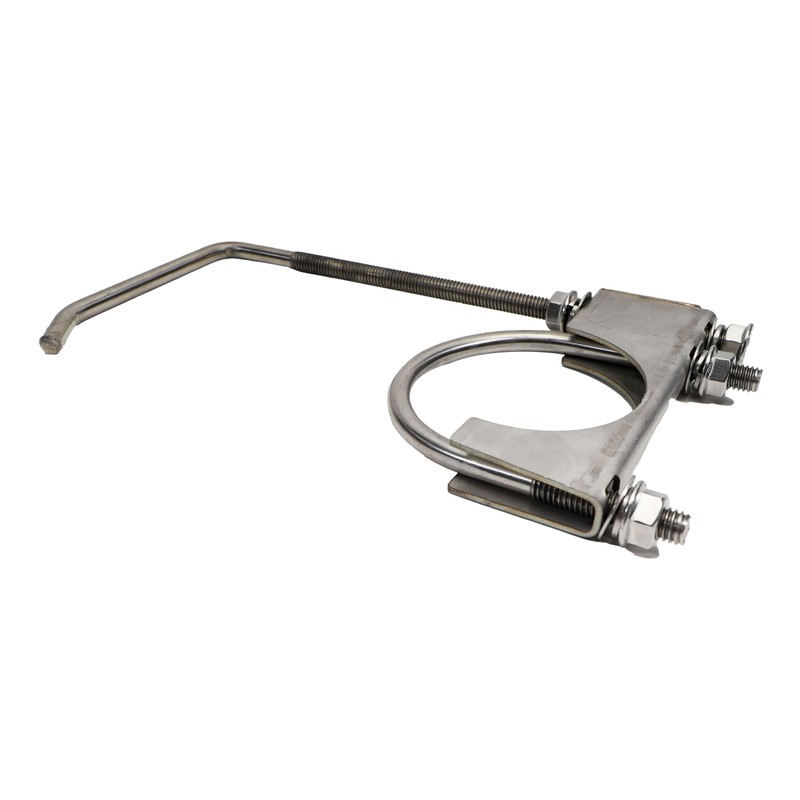 2 Pcs 4" Exhaust Clamp with Hanger,Heavy Duty Exhaust Hanger