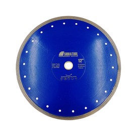SHDIATOOL 12-Inch Diamond Saw Blade Cutting Disc for Porcelain Tile Ceramic Granite Marble Brick Turbo Cutting Wheel on Angle Grinder
