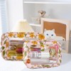 TotePrint Transparent waterproof cosmetic bag made of PVC with floral