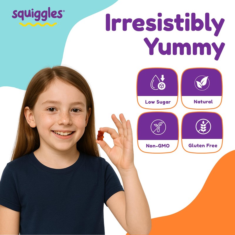 Squiggles Squiggles Sniffle Berries (100 Count) + Multivitamin Iron Gummies