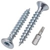 SKIR'CO (50 pcs) Zinc Plated Steel Wood Screws 5.0 x