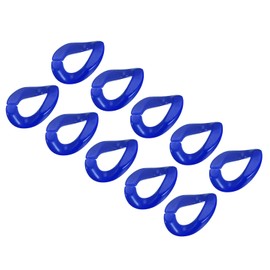 uxcell Acrylic Link Rings, 35mm Quick Linking C-Clips Hooks for Purse Bag Chain, DIY Craft Making, Sapphire Blue 100Pcs