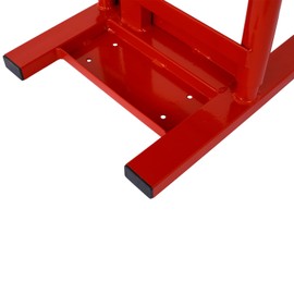Motorcycle Lift Jack Stand 11"-16.5" Adjustable Height Motocross Bike Stand 330 lbs Load Capacity Steel Motorcycle Jack for Motorcycle Repair Maintenance Red