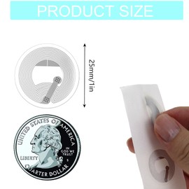 Pack of 70 NFC Tag Sticks, NFC Ntag215 Stickers, Rewritable NFC Chip, Programmable 504 Byte Memory for All NFC-Enabled Mobile Phones and Devices