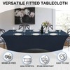 Newthinking 6FT Stretch Tablecloth for Craft, Spandex Stretch Table Cloth,